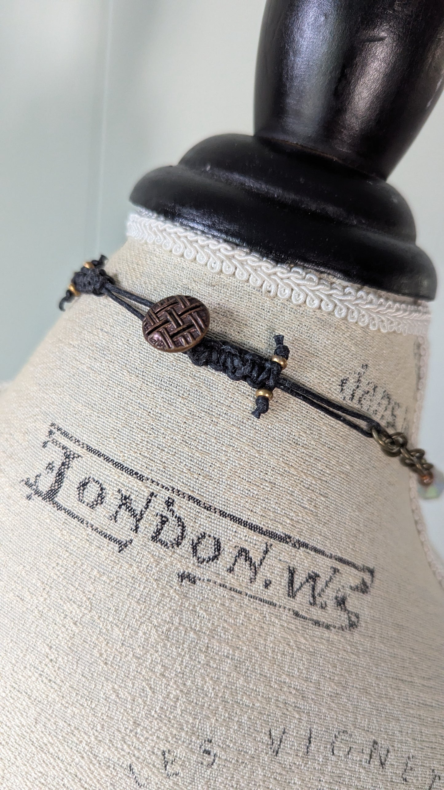 Handmade Beaded Necklace with Owl Pendant