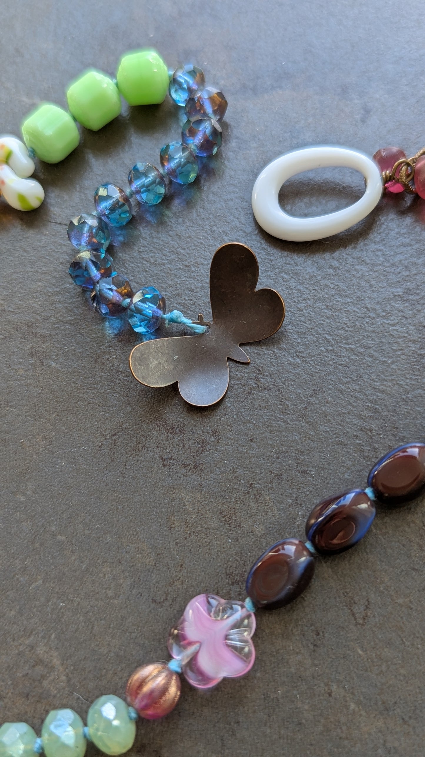 Knotted Necklace with Mushroom