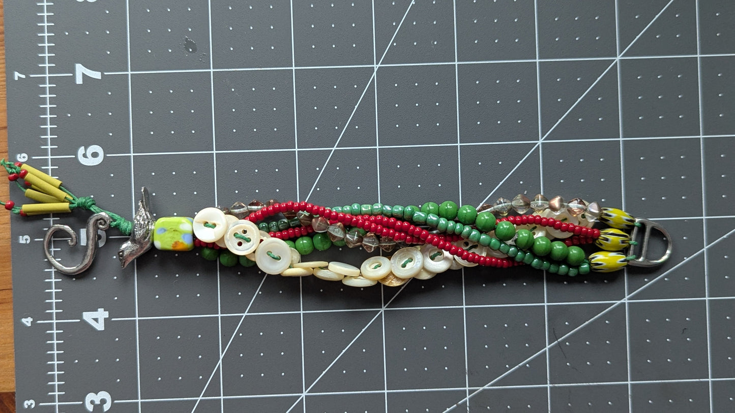 Multi Strand Bird Bracelet