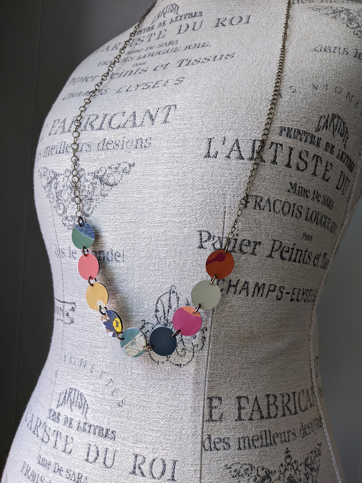 Harbinger Collection Colorful Tin Necklace