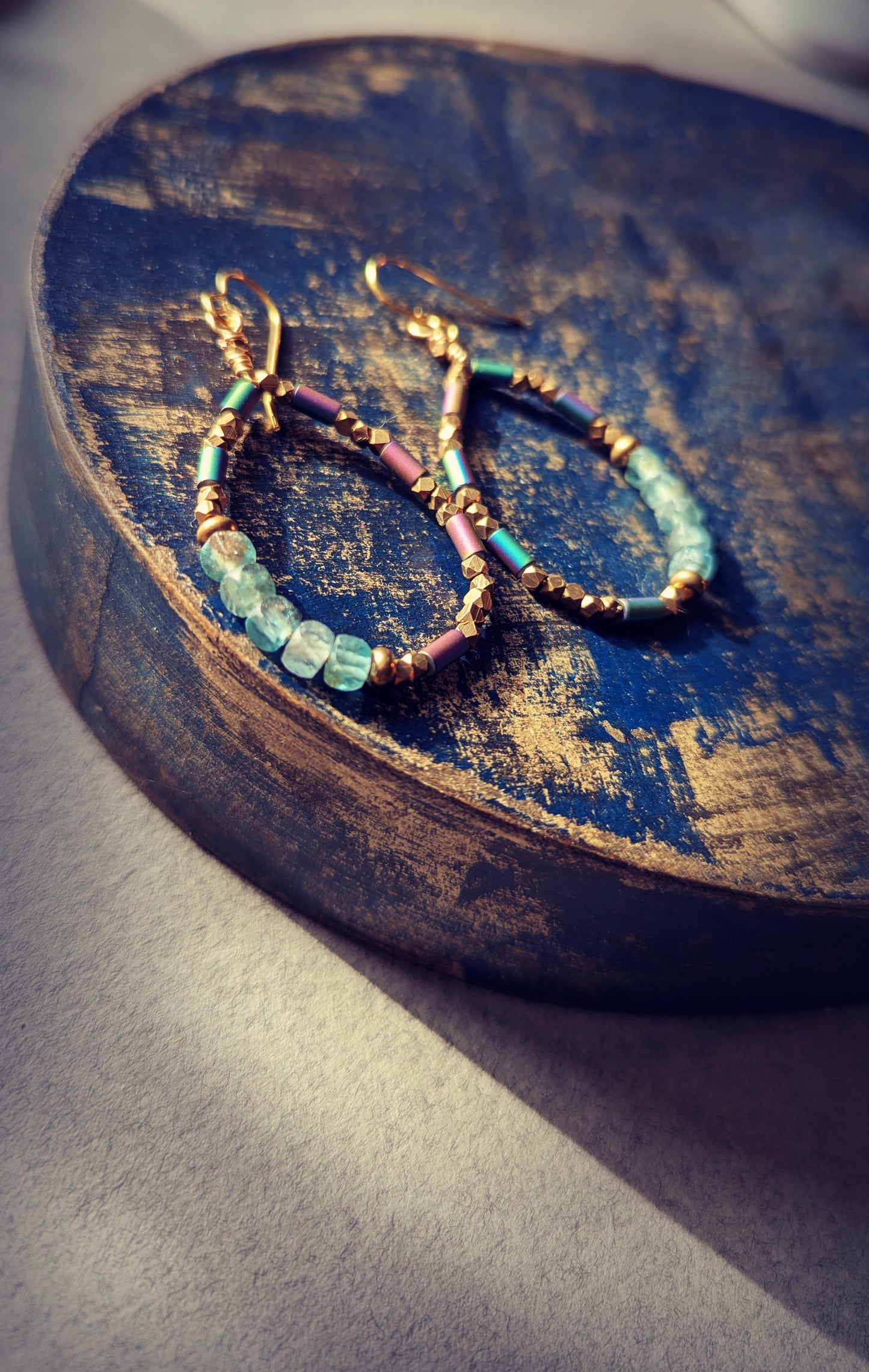 Beaded Hoops