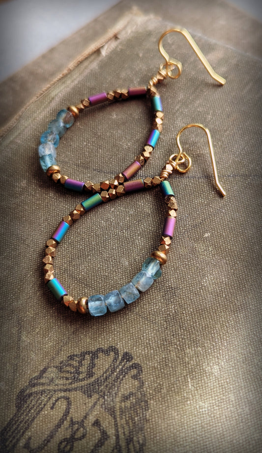 Beaded Hoops