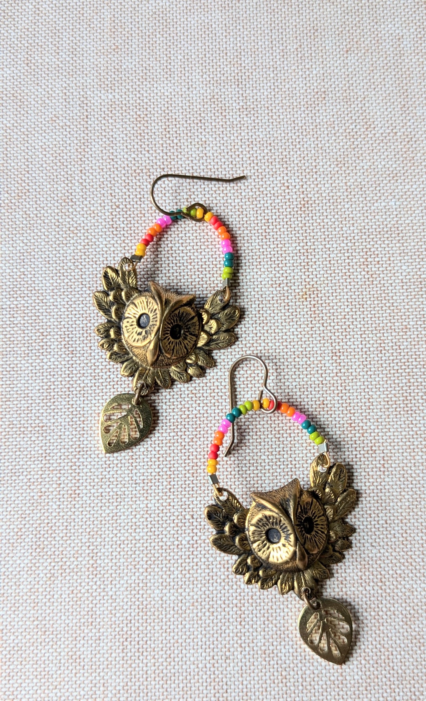 Rainbow Owls Earrings