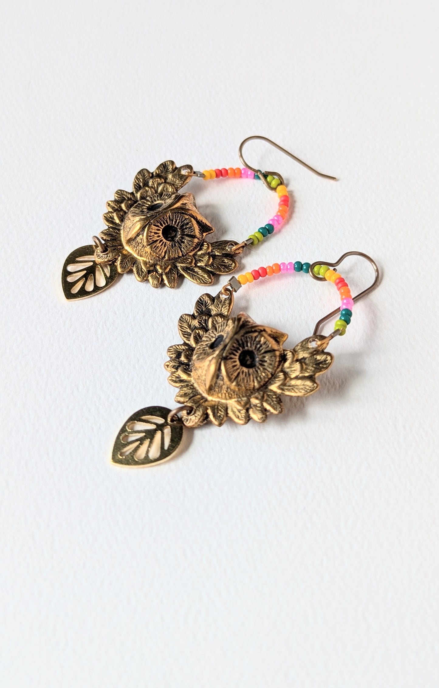 Rainbow Owls Earrings