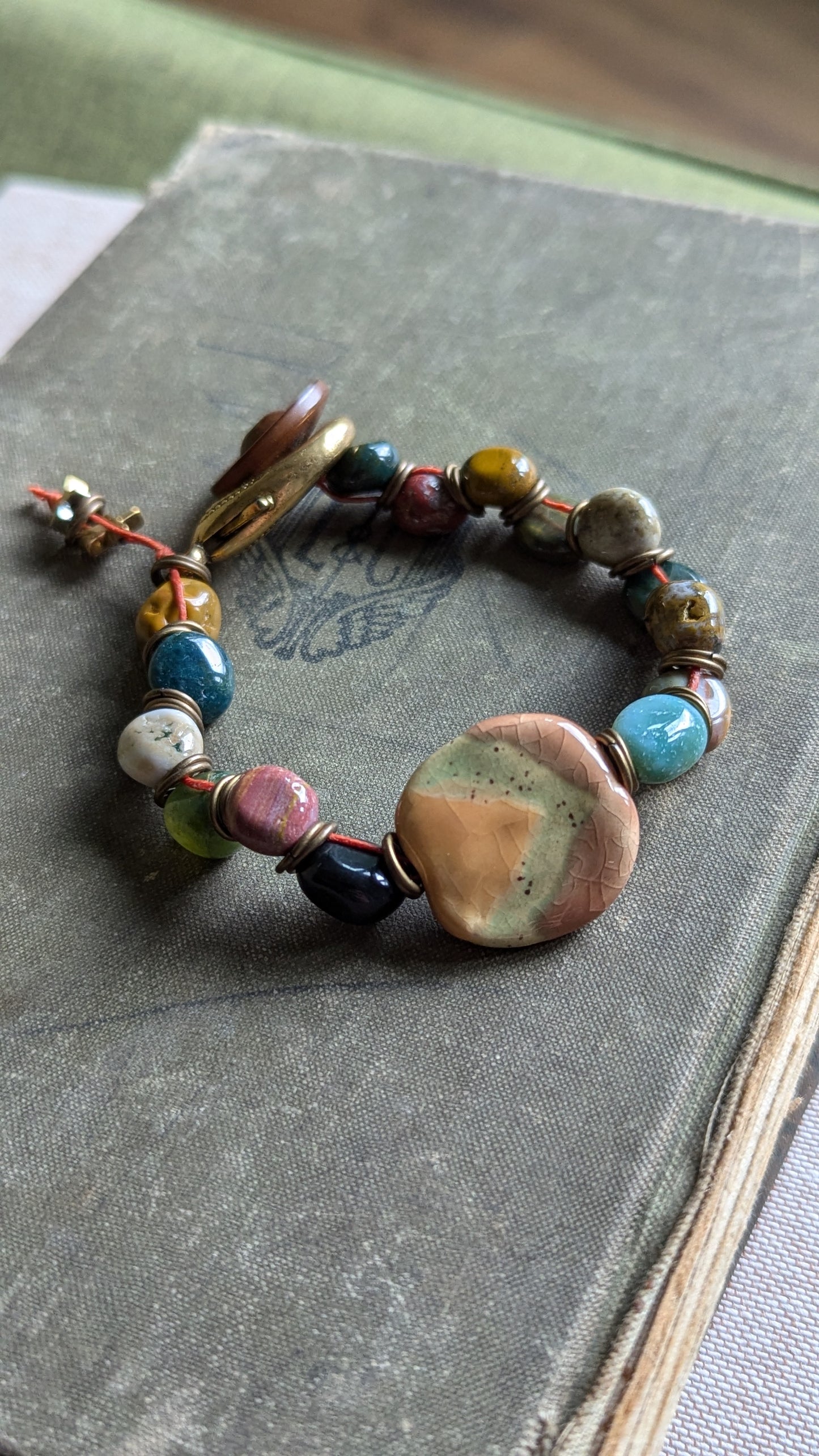 Ocean Jasper Beaded Bracelet