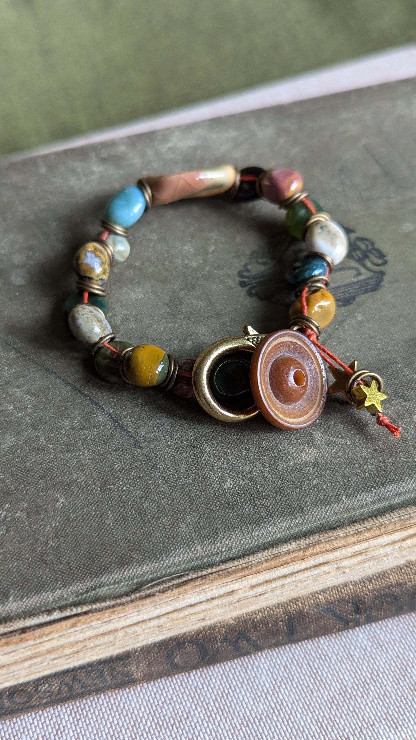 Ocean Jasper Beaded Bracelet