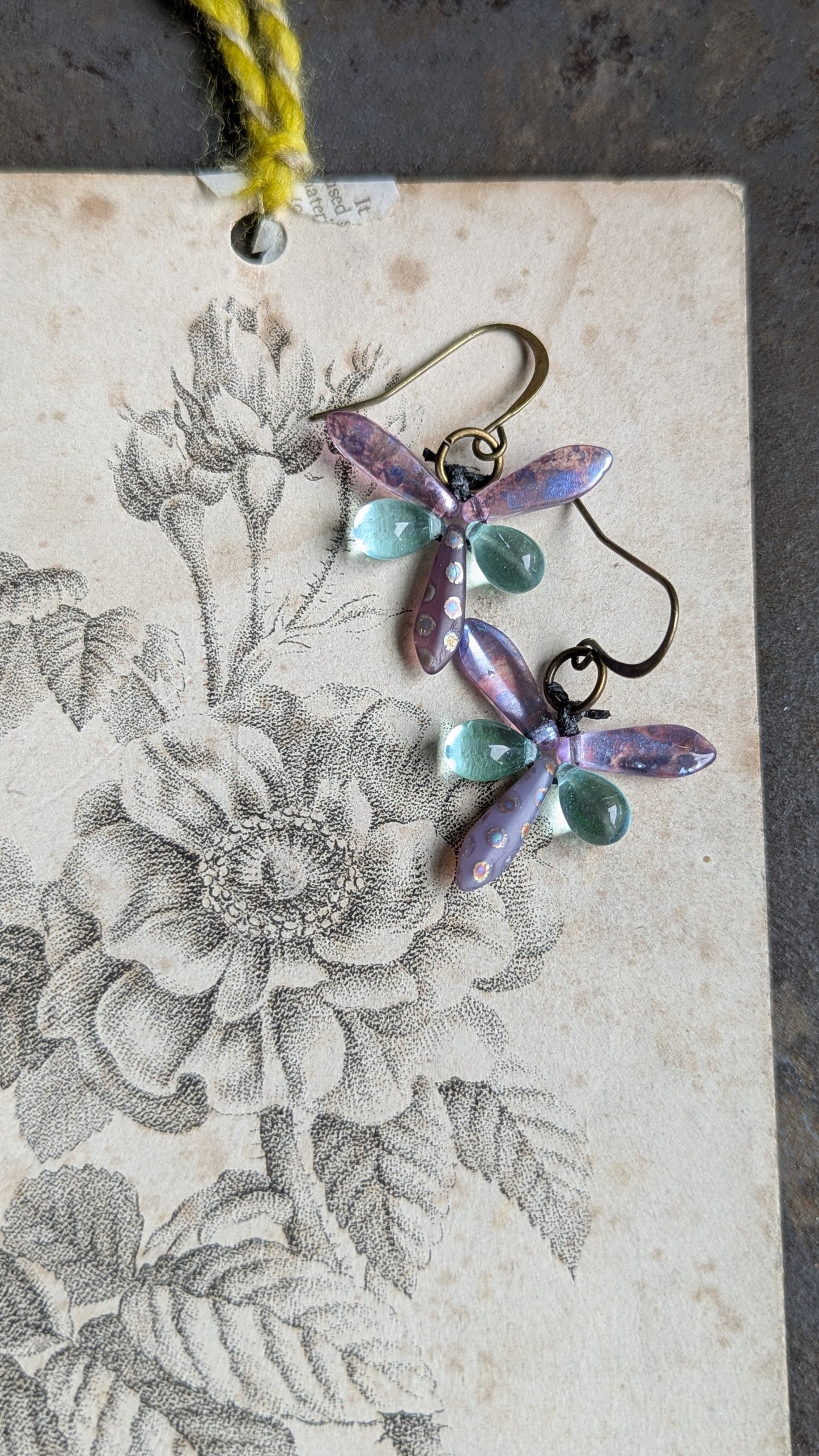 Glass Dragonflies Earrings