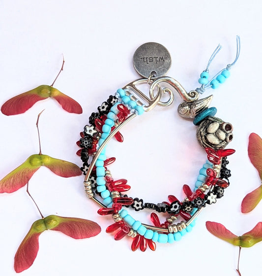 MultiStrand Bird/ Nest Bracelet