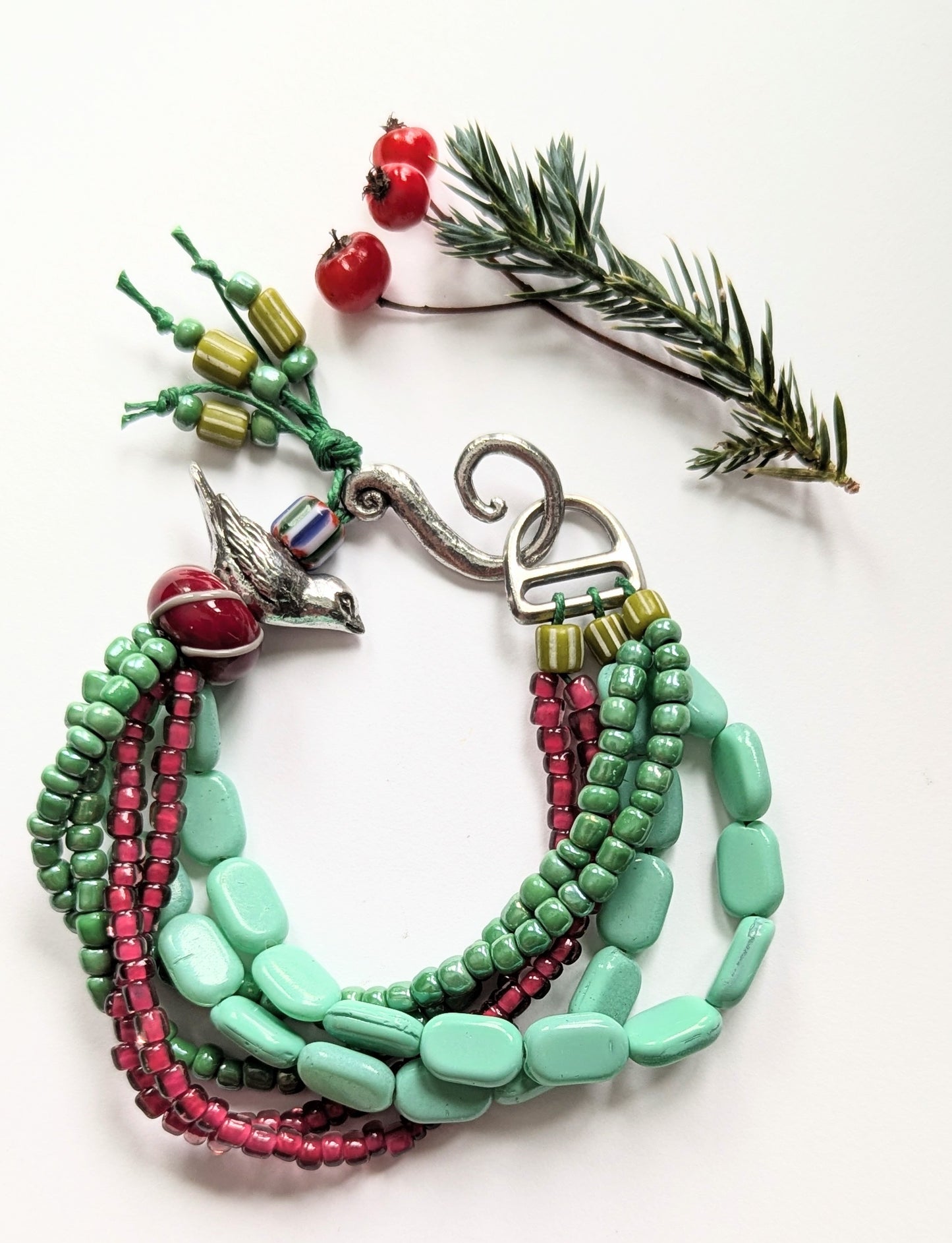 Multi Strand Bird Bracelet