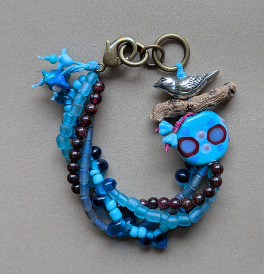 Multi Strand Bird Bracelet