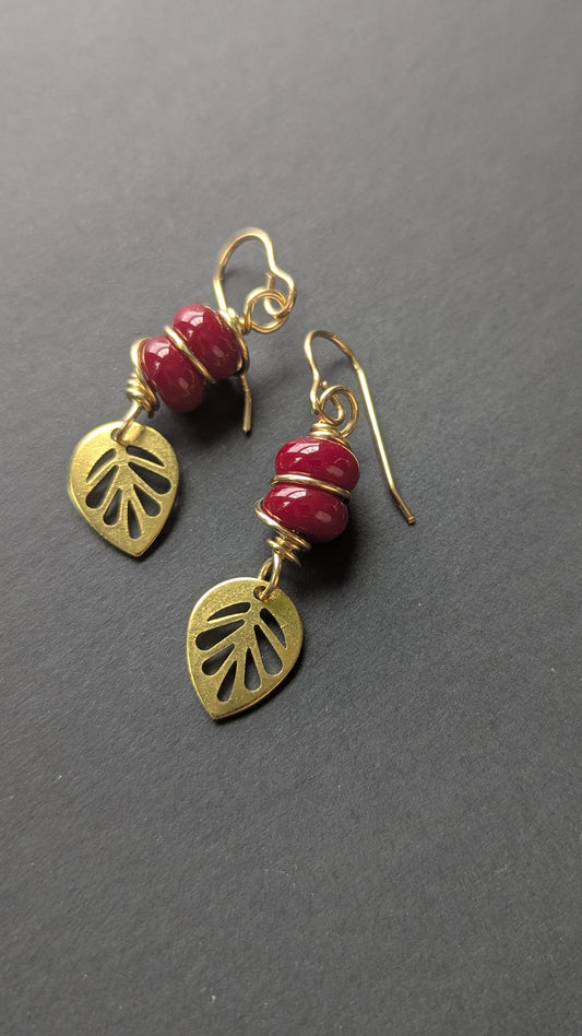 Stacked Glass Earrings