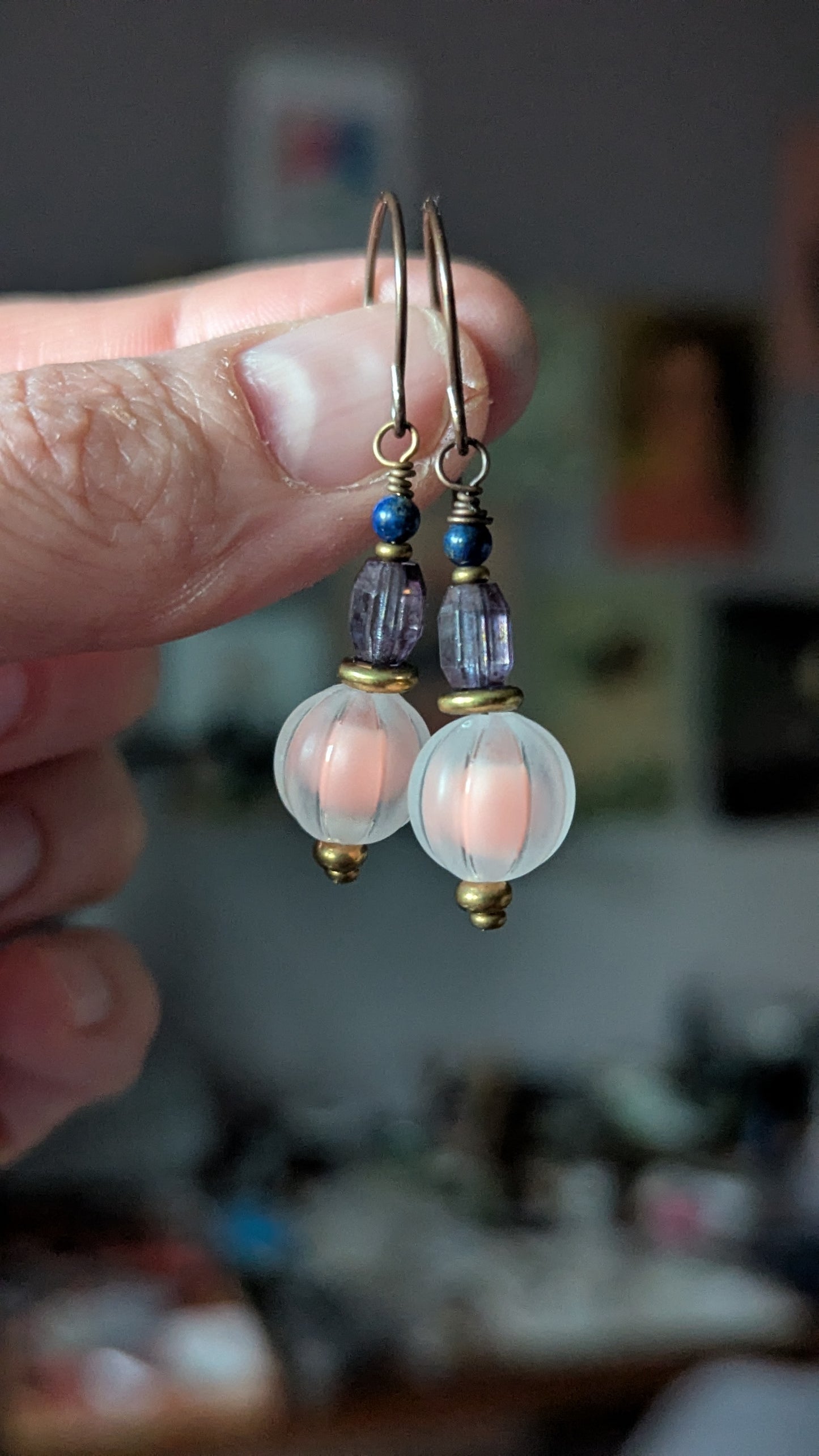 Matte Melons Earrings (Pink)