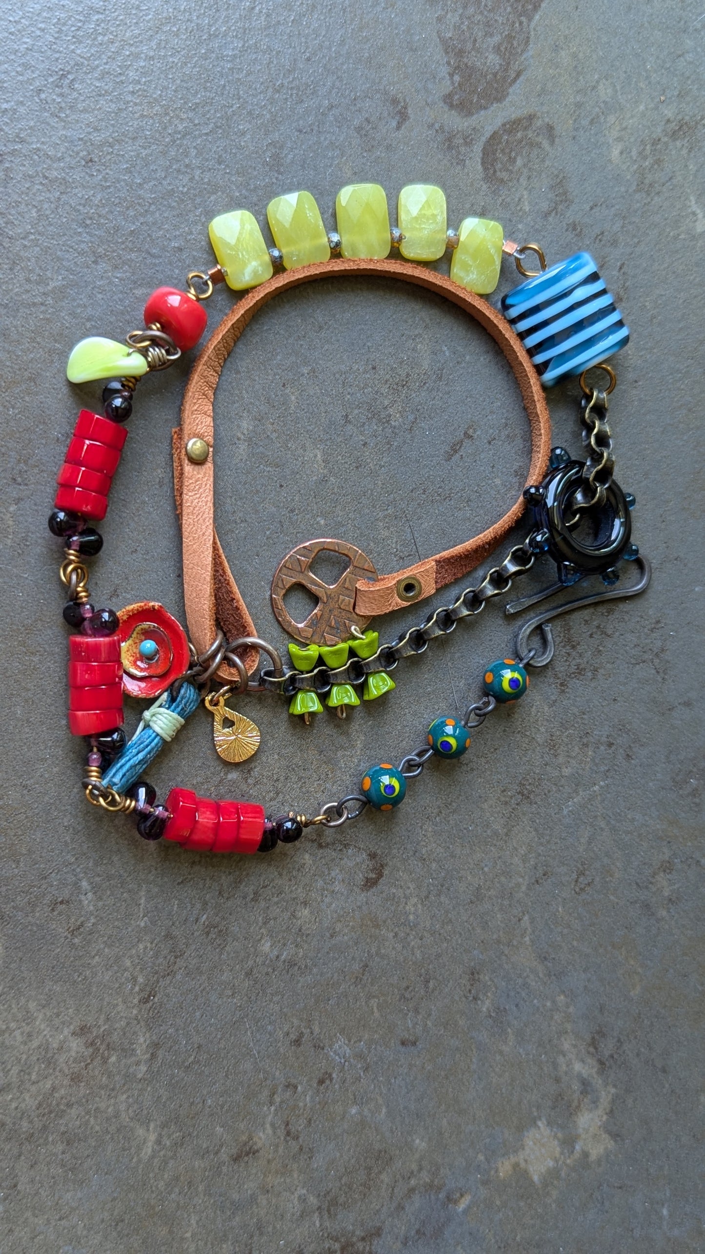 Mixed Media Wrap Bracelet/Necklace