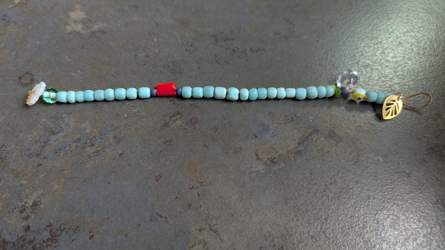 Aqua Surf Beaded Bracelet