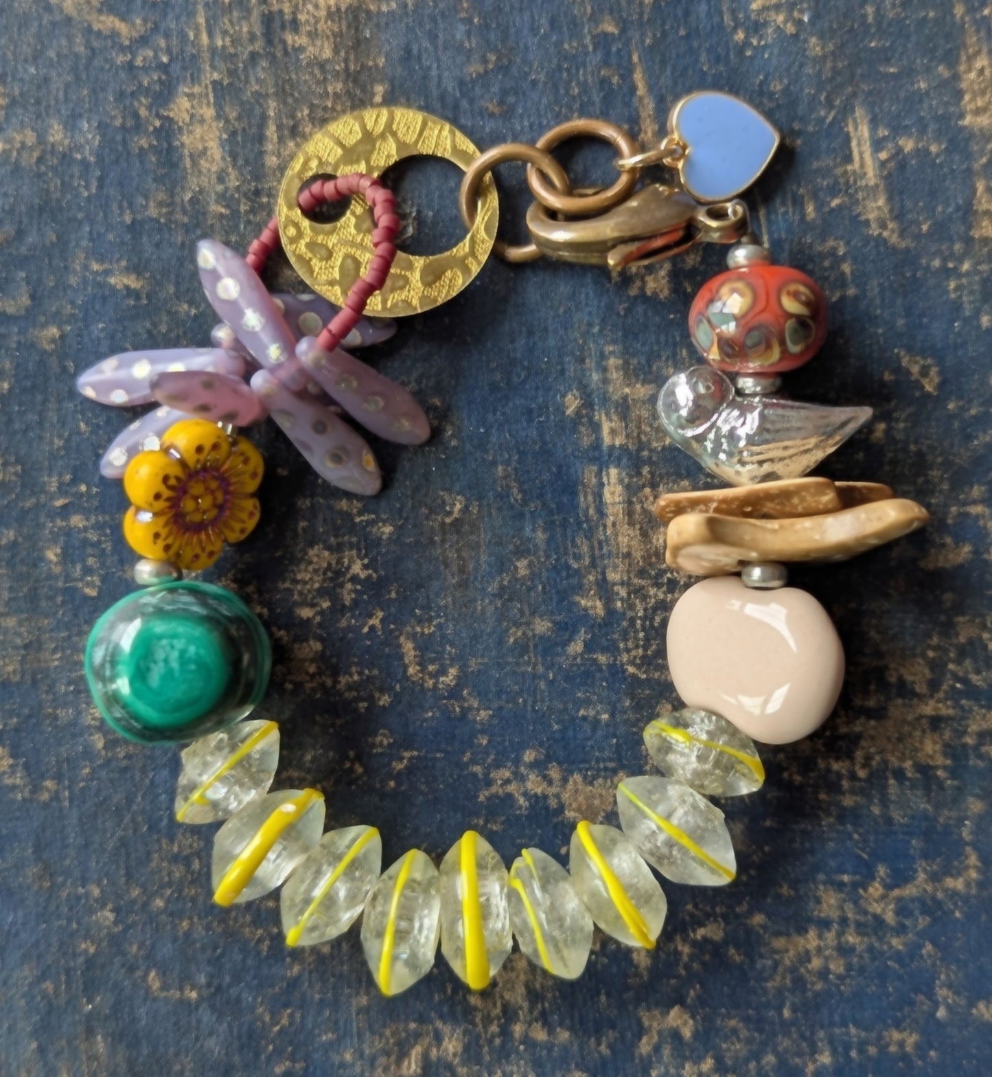 Beaded Bird Bracelet