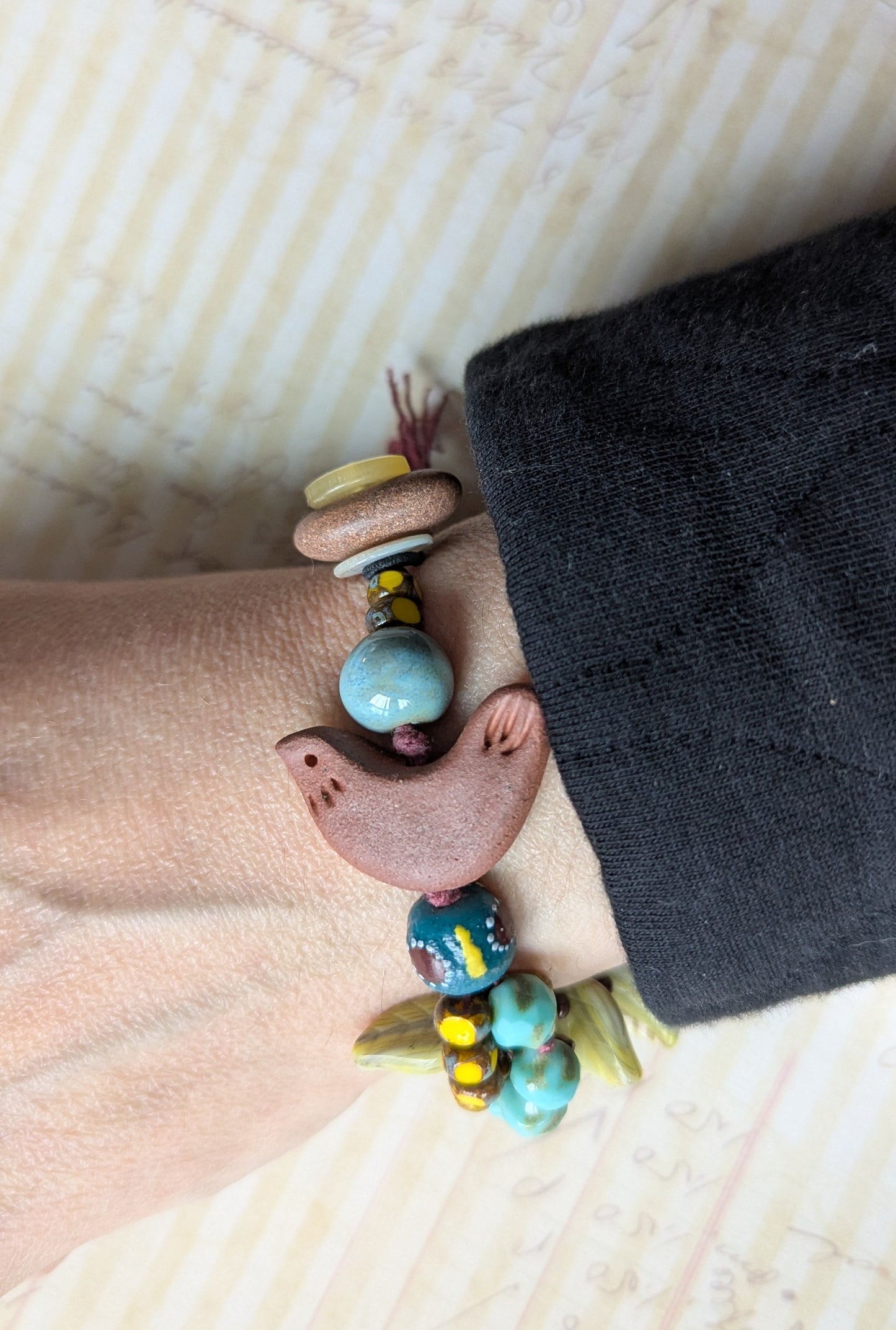 Multi Strand Bird Bracelet