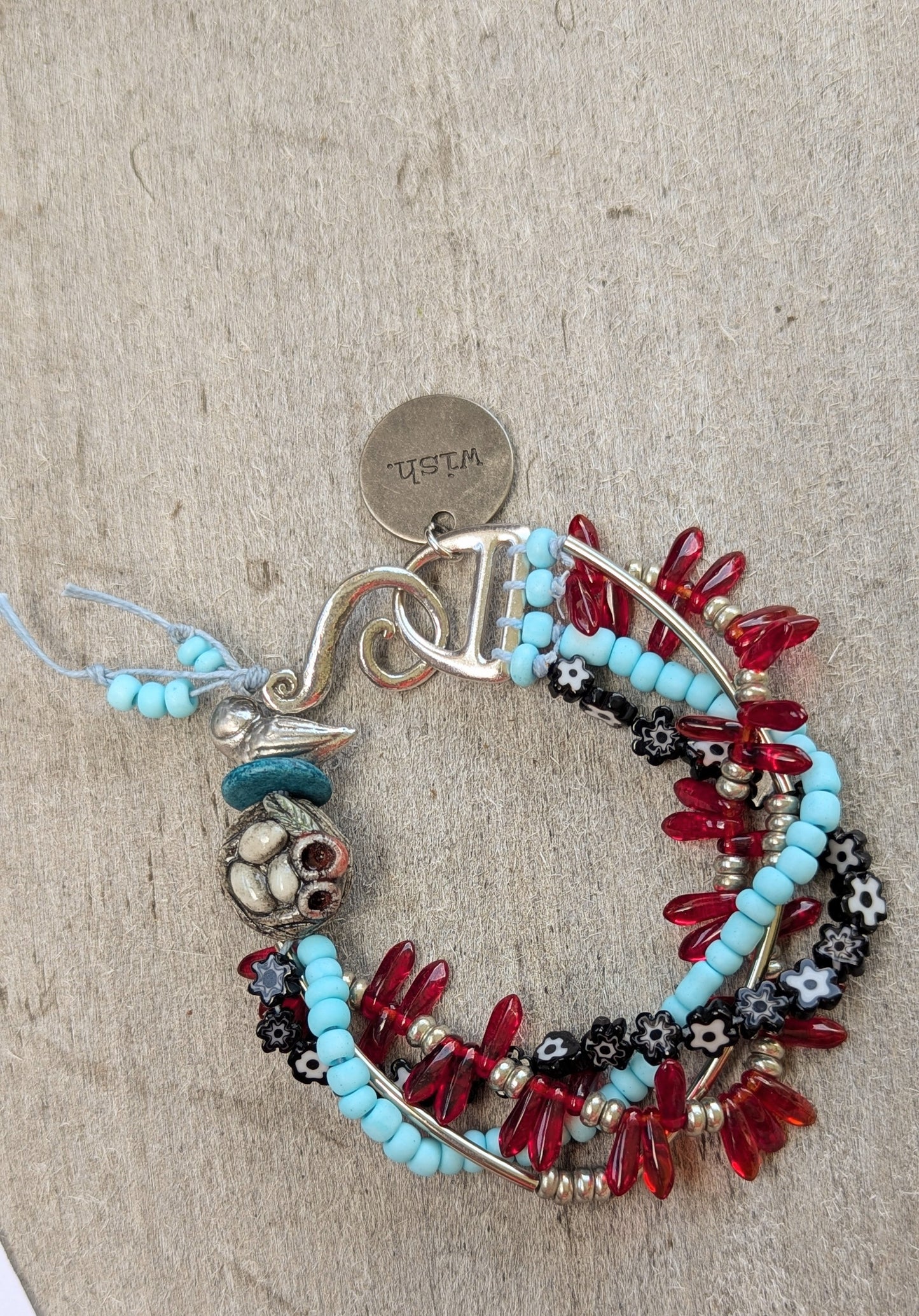 MultiStrand Bird/ Nest Bracelet