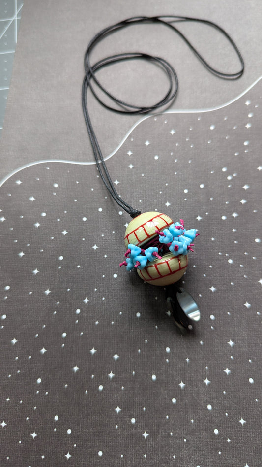 Flower Sprouted Sphere Necklace