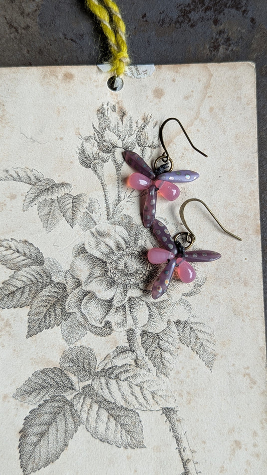 Glass Dragonflies Earrings