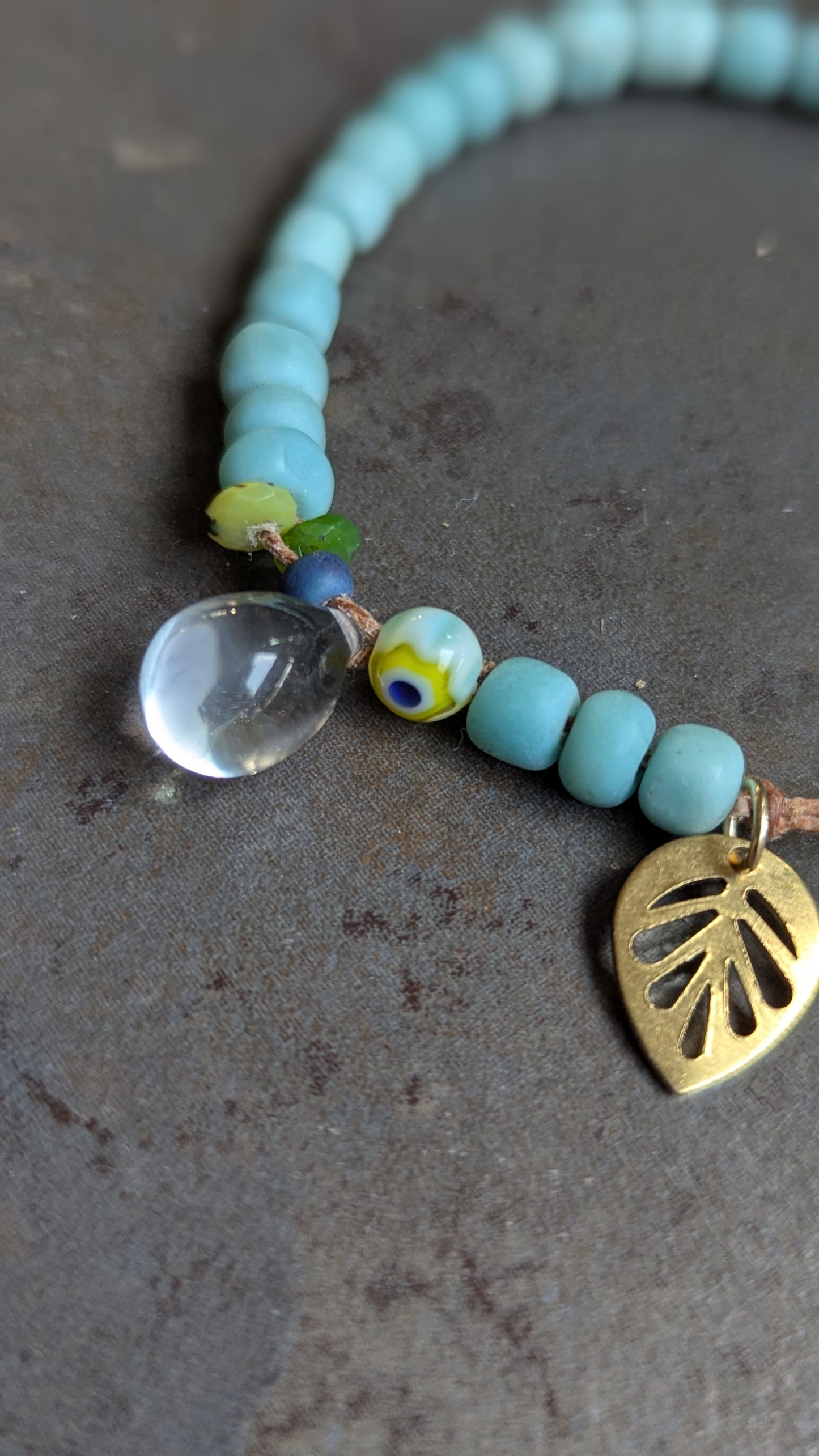Aqua Surf Beaded Bracelet