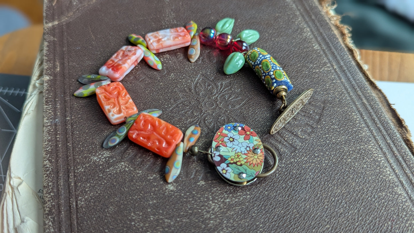 Harbinger Collection Bracelet with Upcycled Tin Toggle