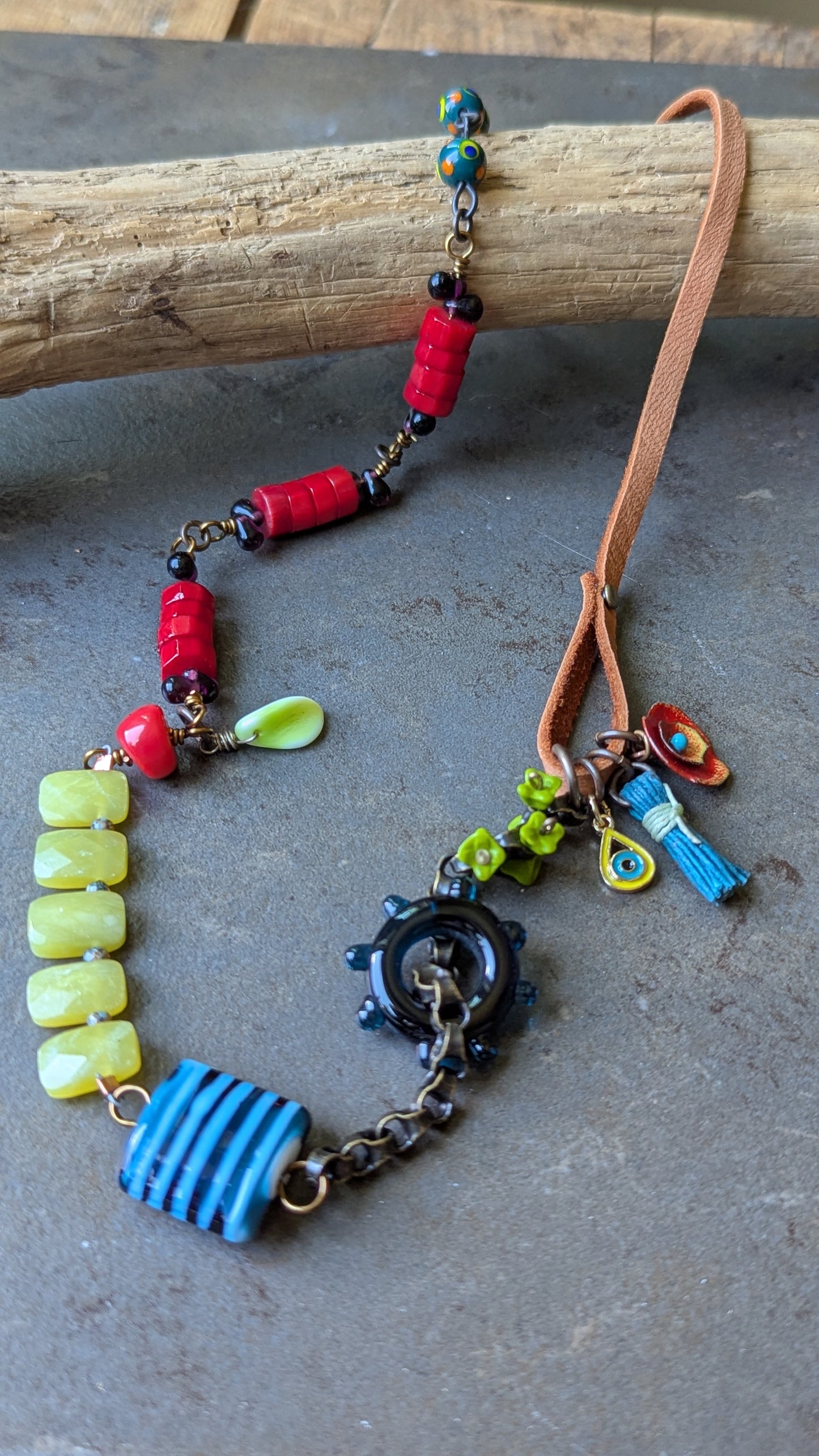 Mixed Media Wrap Bracelet/Necklace