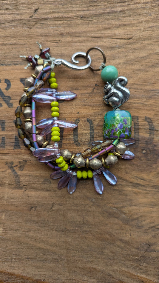 Squirrel Multi Strand Bracelet